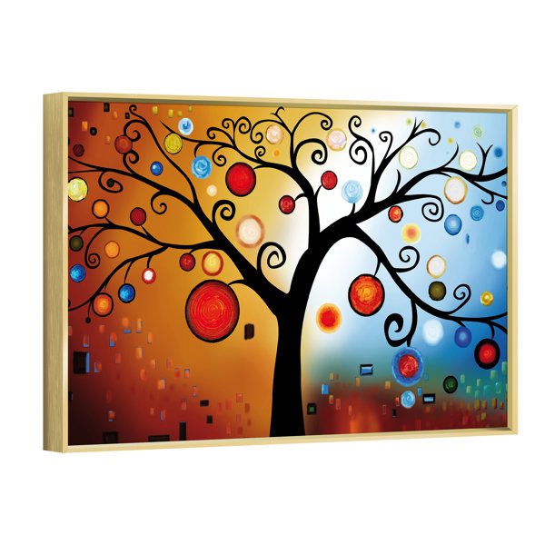 Winston Porter Tree Of Life Framed On Canvas Print Wayfair